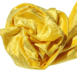 Stoffe^DecoWoerner Pannesamt 150 Cm Breit, gelb