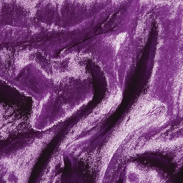 Stoffe^DecoWoerner Pannesamt 150 Cm Breit, Lila violett