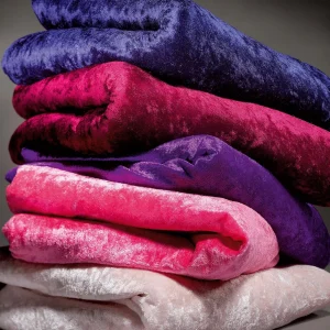 Stoffe^DecoWoerner Pannesamt 150 Cm Breit, Lila violett