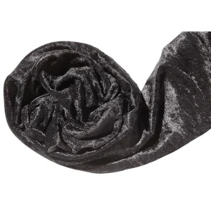 Stoffe^DecoWoerner Pannesamt 150 Cm Breit, schwarz