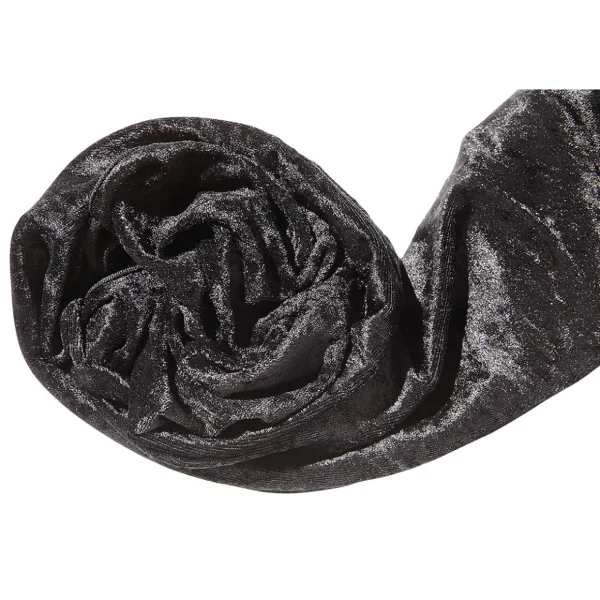 Stoffe^DecoWoerner Pannesamt 150 Cm Breit, schwarz
