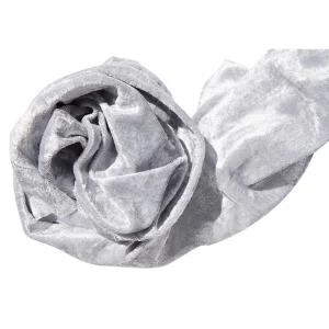 Stoffe^DecoWoerner Pannesamt 150 Cm Breit, silber