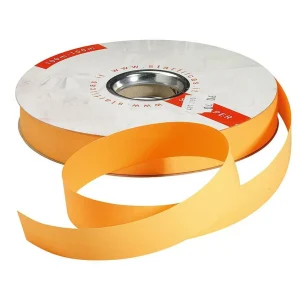 Geschenkband^DecoWoerner Paperband "Bicolor", 19 Mm, 100 M, orange