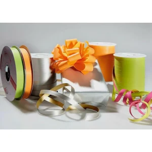 Geschenkband^DecoWoerner Paperband "Bicolor", 19 Mm, 100 M, orange