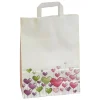 Geschenk- & Tragetaschen^DecoWoerner Papier Tragetasche Mit Bunten Herzen 35 X 26 X 12 Cm weiß