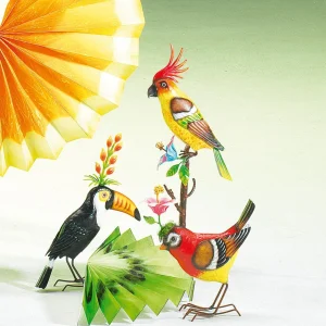 Sommerdeko^DecoWoerner Papierfächer Fruchtmotiv Kiwi, 80 Cm Breit grün