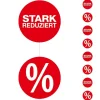 Verkaufsaktionen Bewerben^DecoWoerner Papier-Kette "STARK REDUZIERT" 200 Cm mehrfarbig