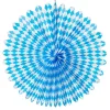 Themen-Deko^DecoWoerner Papier-Rosette Weiß 75 Cm Ø Oktoberfest-Dekoration blau