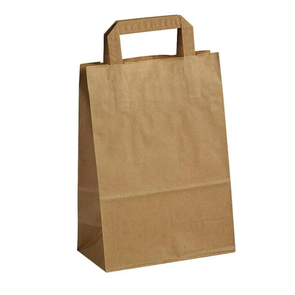 Geschenk- & Tragetaschen^DecoWoerner Papiertragetasche, , 22 X 28 + 10 Cm 250 Stück braun