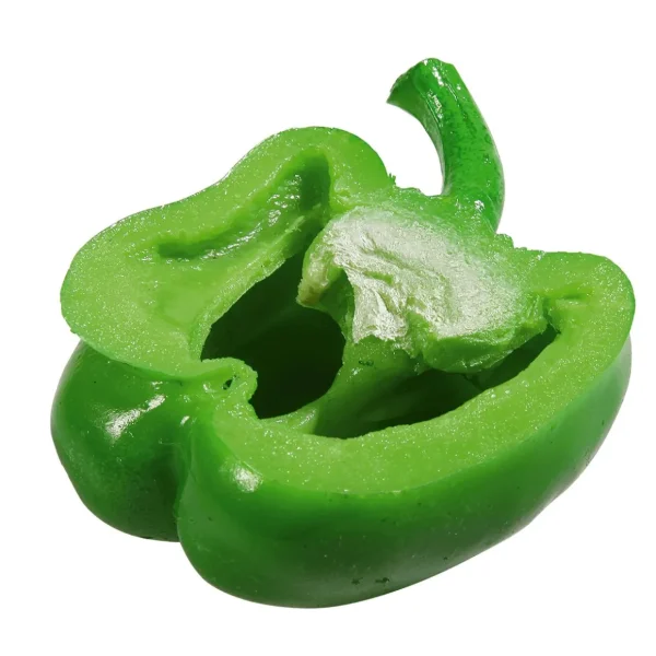 Gemüse & Kräuter^DecoWoerner Paprika Hälfte Lebensmittel-Attrappe, 6,5 Cm grün