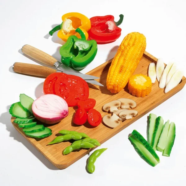 Gemüse & Kräuter^DecoWoerner Paprika Hälfte Lebensmittel-Attrappe, 6,5 Cm grün