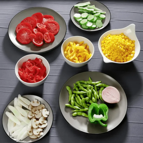 Gemüse & Kräuter^DecoWoerner Paprika-Streifen Lebensmittel-Attrappe, 100 G gelb
