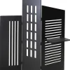 Naturdeko^DecoWoerner Paravent/Sichtschutz "Skyline" 115 Cm Hoch schwarz