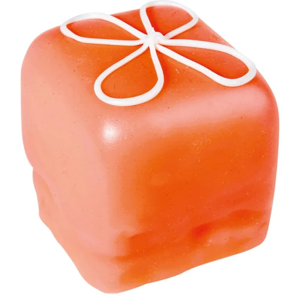 Brot & Kuchen^DecoWoerner Petite Four Erdbeere Lebensmittel-Attrappe orange