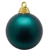 Weihnachtskugeln^DecoWoerner Petrol, Matte Weihnachtskugel Aus Schwer Entflammbarem Kunststoff, 20 Cm Ø – Per Stück grün