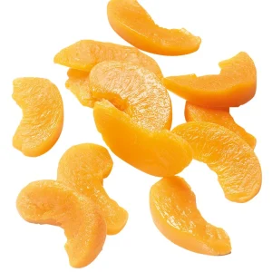 Obst & Früchte^DecoWoerner Pfirsich Scheiben Lebensmittel-Attrappe, 12 Stück orange