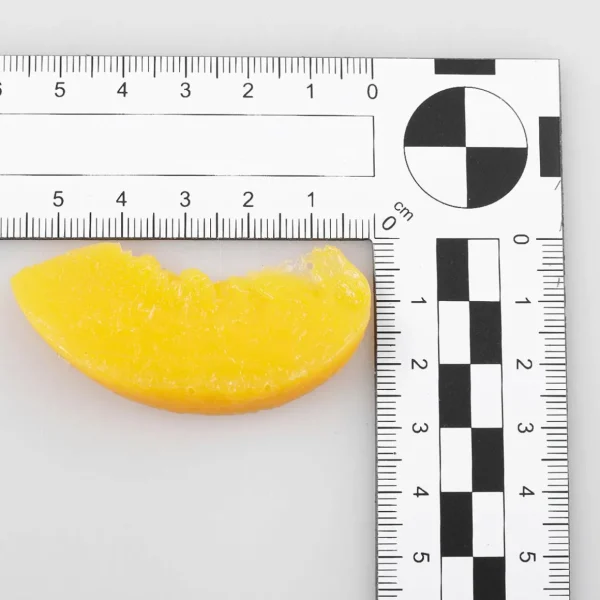 Obst & Früchte^DecoWoerner Pfirsich Scheiben Lebensmittel-Attrappe, 12 Stück orange