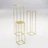 Warenpräsentation | Pflanzengefäße & Dekorationshilfen^DecoWoerner Pflanzenständer Metalltisch-Set 3tlg. gold