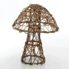Herbstdeko^DecoWoerner Pilz Aus Rebenholz, 80 Cm braun