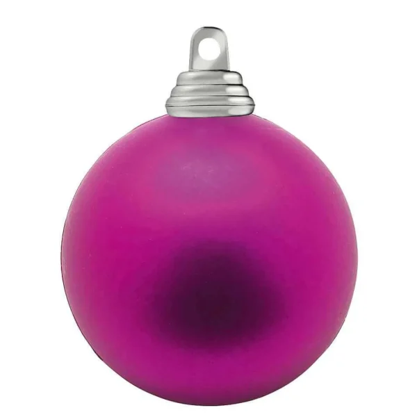 Weihnachtskugeln^DecoWoerner Pinke, Matte Weihnachtskugeln Aus Schwer Entflammbarem Kunststoff, 6 Cm Ø – 24 Stück rosa