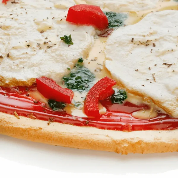 Gerichte & Fast-Food^DecoWoerner Pizza Mozzarella Mit Pesto Lebensmittel-Attrappe 25 Cm Ø rot