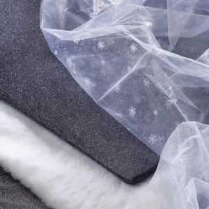 Stoffe | Winterdeko^DecoWoerner Plüsch , 150 Cm Breit weiß