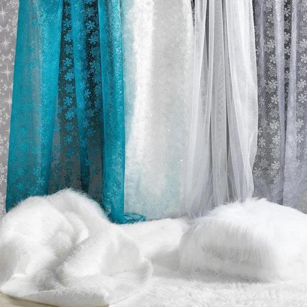 Stoffe | Winterdeko^DecoWoerner Plüsch , 150 Cm Breit weiß