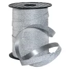 Geschenkband^DecoWoerner Poly-Geschenkband "Glimmer", , 10 Mm, 100 M silber