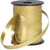 Geschenkband^DecoWoerner Poly-Geschenkband "Glimmer", , 10 Mm, 100 M gold