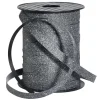 Geschenkband^DecoWoerner Poly-Geschenkband "Glimmer", , 10 Mm, 100 M schwarz