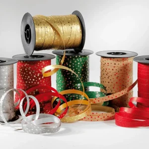 Geschenkband^DecoWoerner Poly-Ringelband 