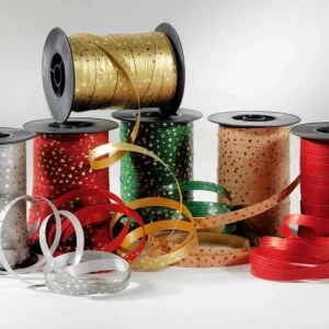 Geschenkband^DecoWoerner Poly-Ringelband 