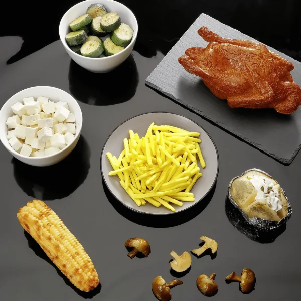 Gerichte & Fast-Food^DecoWoerner Pommes Frites Lebensmittel-Attrappe gelb