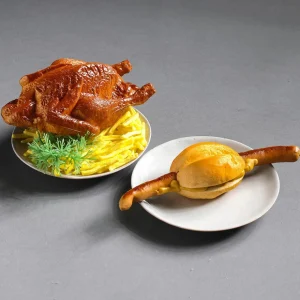 Gerichte & Fast-Food^DecoWoerner Pommes Frites Lebensmittel-Attrappe gelb