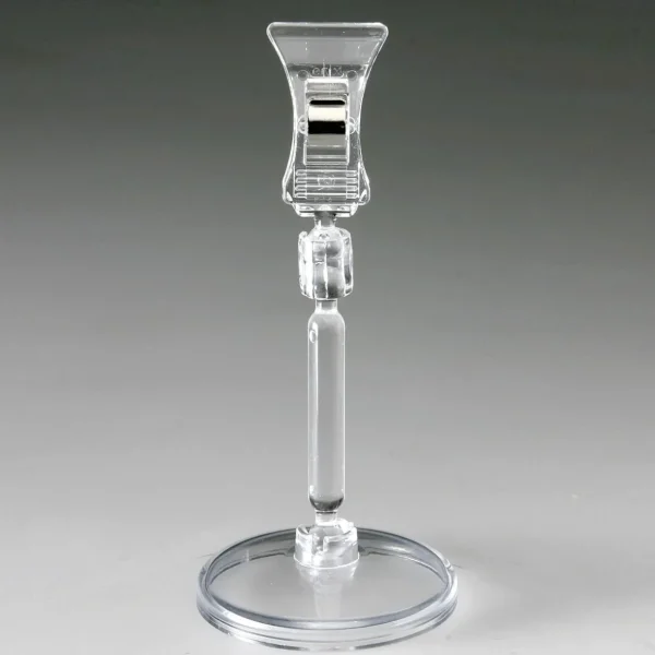 Preisauszeichnung^DecoWoerner Preisschildhalter Mit Clip, 11 Cm Hoch, 10 Stück transparent