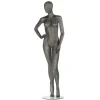 Schaufensterpuppen^DecoWoerner Premium Damen Schaufensterpuppe, Rechter Arm Angewinkelt, Anthrazit Grau