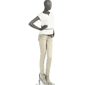 Schaufensterpuppen^DecoWoerner Premium Schaufensterpuppe Dame, Linkes Bein Und Rechter Arm Angewinkelt Grau