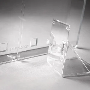 Warenpräsentation^DecoWoerner Prospekthalter Flexi DIN A6 transparent