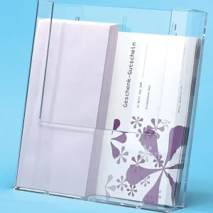 Warenpräsentation^DecoWoerner Prospekthalter Flexi DIN A4 transparent