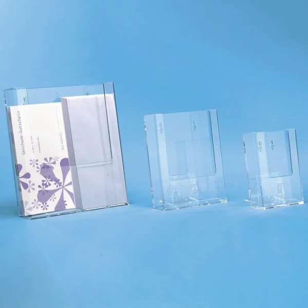 Warenpräsentation^DecoWoerner Prospekthalter Flexi DIN A4 transparent