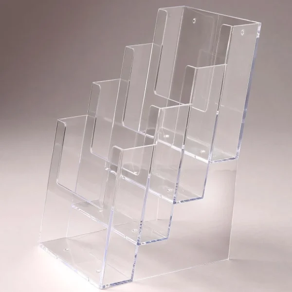 Warenpräsentation^DecoWoerner Prospektständer Multi 4 X DIN A5 transparent