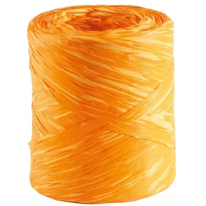 Geschenkband^DecoWoerner Raphia-Band, 15 Mm, 200 M Rolle, orange