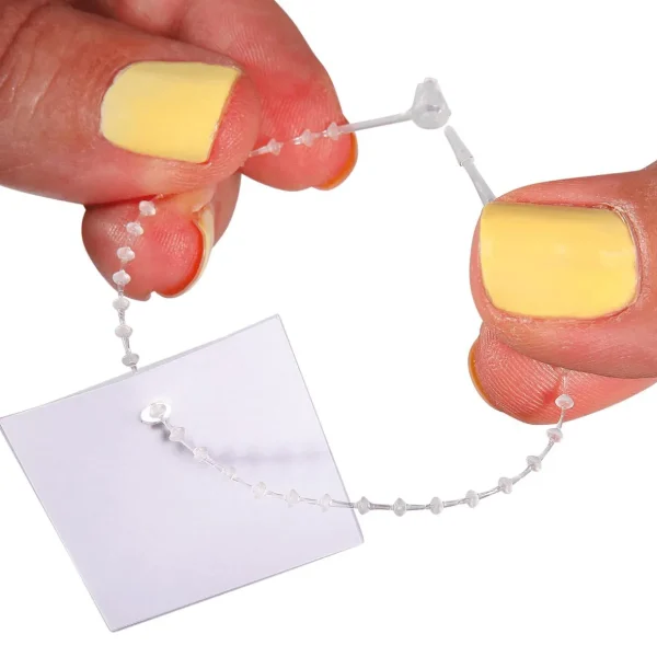 Preisauszeichnung^DecoWoerner Rasterschlaufen 12,5 Cm Lang, 5000 Stück weiß