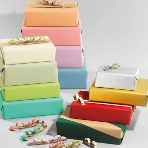 Geschenkpapier | Go Green - Nachhaltige Geschenkverpackung^DecoWoerner Recycelte Geschenkpapier-Rolle, 50m, Blass grün