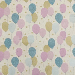 Geschenkpapier | Go Green - Nachhaltige Geschenkverpackung^DecoWoerner Recyceltes Graspapier Mit Bunten Luftballons, 50 Cm, 50 M mehrfarbig