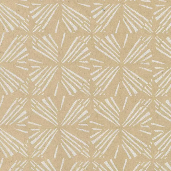 Geschenkpapier | Go Green - Nachhaltige Geschenkverpackung^DecoWoerner Recyceltes Kraftpapier Mit Weißen, Geometrischen Mustern – 50 M Geschenkpapier-Rolle braun