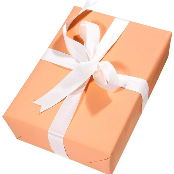 Geschenkpapier | Go Green - Nachhaltige Geschenkverpackung^DecoWoerner Recyceltes Uni-Kraftpapier In – 50 M Geschenkpapier-Rolle orange
