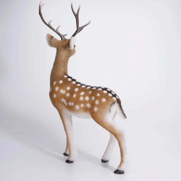 Dekotiere | Herbstdeko^DecoWoerner Rehbock-Dekofigur Deko-Tier Mit Geweih 27 X 18 X 56 Cm braun
