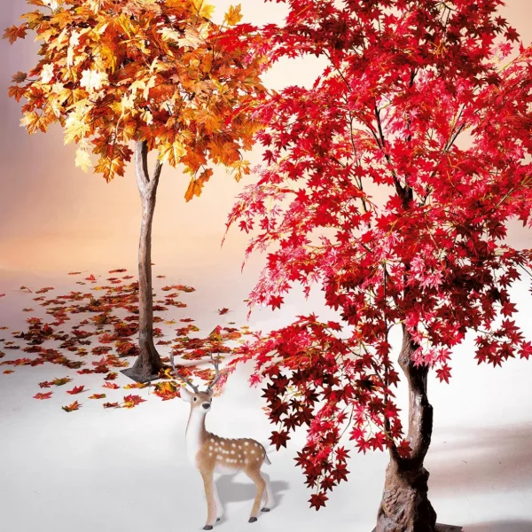 Dekotiere | Herbstdeko^DecoWoerner Rehbock-Dekofigur Deko-Tier Mit Geweih 27 X 18 X 56 Cm braun