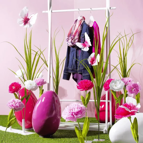 Osterdeko^DecoWoerner Riesen Osterei Pink, 50 Cm rosa